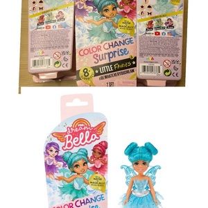 New 3 pieces Dream Bella Color Change Surprise Little Fairies Dream Bella Doll